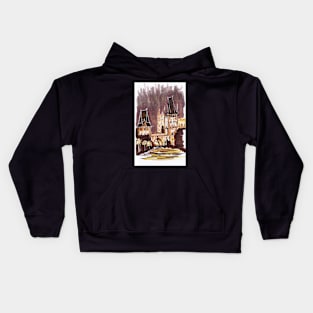 Charles bridge, Prague Kids Hoodie